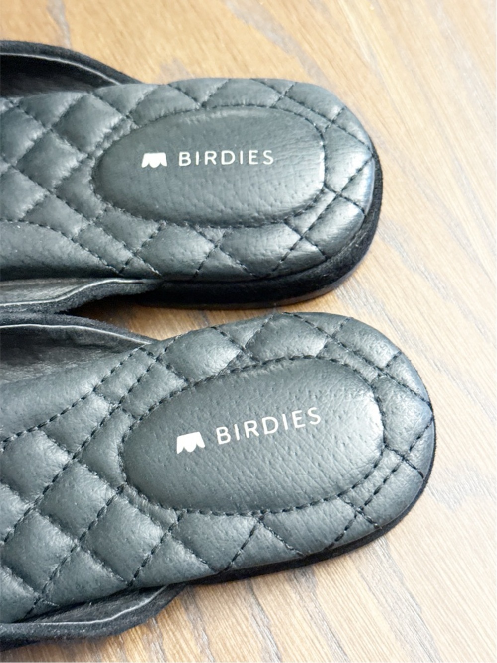 BIRDIES "The Swan" Black Suede Pointed Toe Mules - 6 - Picture 4 of 9